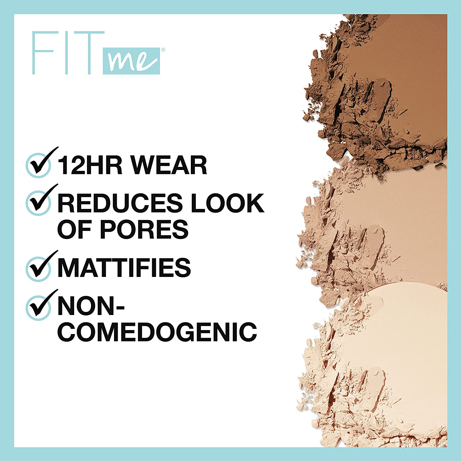 Maybelline Fit Me Matte + Poreless Pressed Face Powder Makeup, Translucent, 1 Count - Image 5